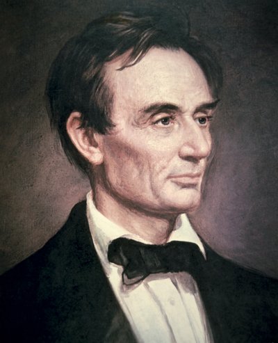 Abraham Lincoln (1809-60) (olej na płótnie) autorstwa George Peter Alexander Healy