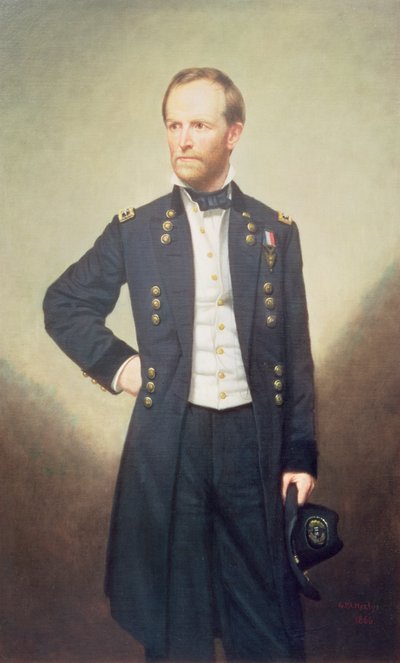 Generał William Sherman (1820-91) 1866 autorstwa George Peter Alexander Healy