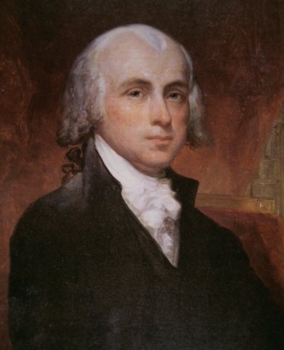 James Madison (1751-1836) (kolor lito) autorstwa George Peter Alexander Healy