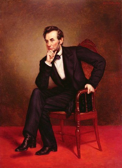 Portret Abrahama Lincolna (olej na płótnie) autorstwa George Peter Alexander Healy