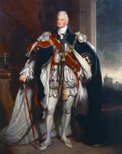 Portret króla Wilhelma IV, kopia według Sir Martina Archera Shee autorstwa George Peter Alexander Healy