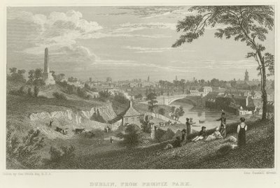 Dublin z Phoenix Park autorstwa George Petrie