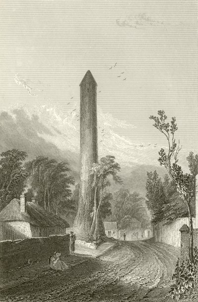 Okrągła Wieża Clondalkin, Dublin, Irlandia autorstwa George Petrie