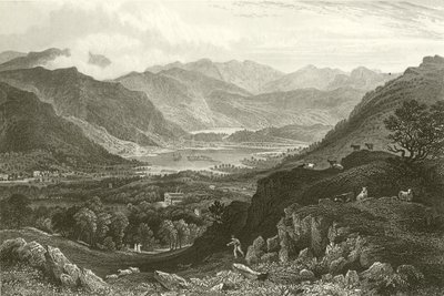 Rydal Water i Grassmere, z Rydal Park, Westmorland autorstwa George Pickering