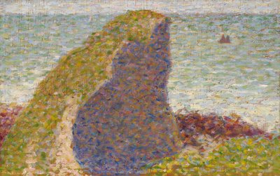 Le Bec du Hoc, badanie Grandcamp, 1885 autorstwa George Pierre Seurat