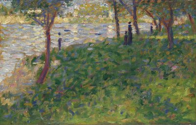 Studium dla La Grande Jatte, 1884-1885 autorstwa George Pierre Seurat