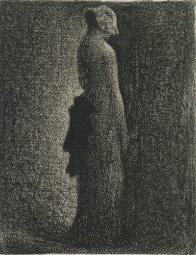 Czarny łuk, c. 1882 autorstwa George Pierre Seurat