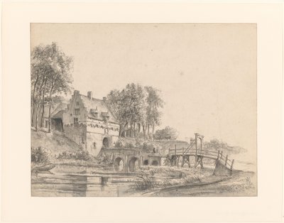 Widok na bramę Zamku Buren autorstwa George Pieter Westenberg
