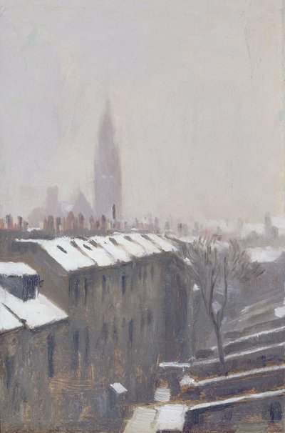 Duke Street pod śniegiem, Edynburg, 1870 autorstwa George Reid