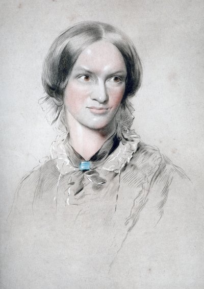 Charlotte Bronte, angielska powieściopisarka, 1850. autorstwa George Richmond