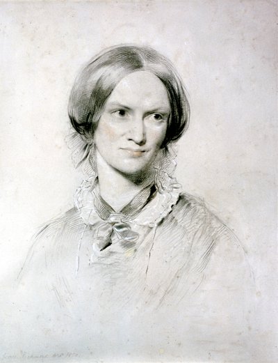 Charlotte Bronte, angielska powieściopisarka, 1850 autorstwa George Richmond