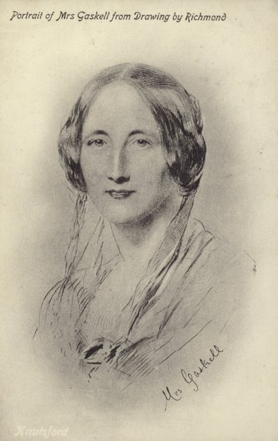 Pani Gaskell (1810-1865), angielska powieściopisarka i autorka opowiadań autorstwa George Richmond