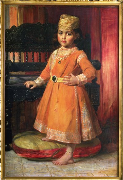 Portret księcia Alberta, najstarszego syna maharadży Duleep Singh, 1870 autorstwa George Richmond