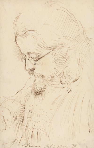 Portret Samuela Palmera, Głowa i ramiona autorstwa George Richmond