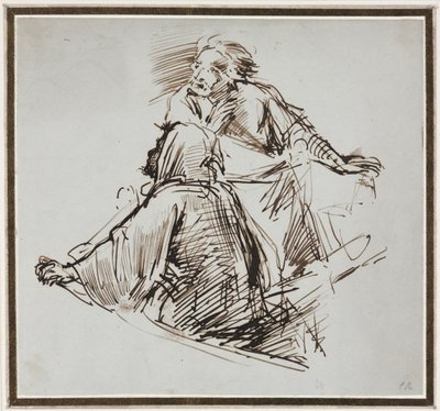 Dwie postacie męskie, ok. 1930 r. 1829. autorstwa George Richmond