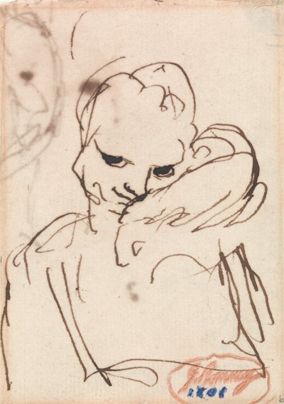 Dziewczyna z królikiem lub psem na ramieniu autorstwa George Romney