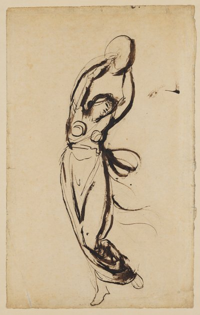Nimfa tańcząca z tamburynem autorstwa George Romney