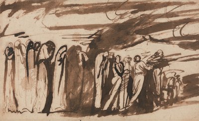 Procesja potępionych:  Studium potępionych w "Piekle" Dantego autorstwa George Romney