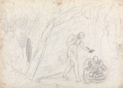 Porzucenie i uratowanie Perdity z „Opowieści zimowej” autorstwa George Romney