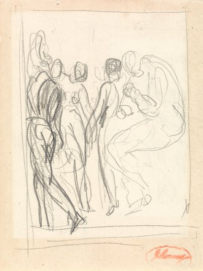 Tancerze i muzycy, prawdopodobnie do utworu „L’Allegro” autorstwa George Romney