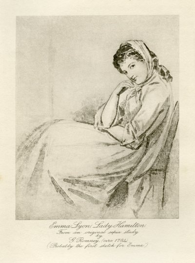 Emma Lady Hamilton autorstwa George Romney