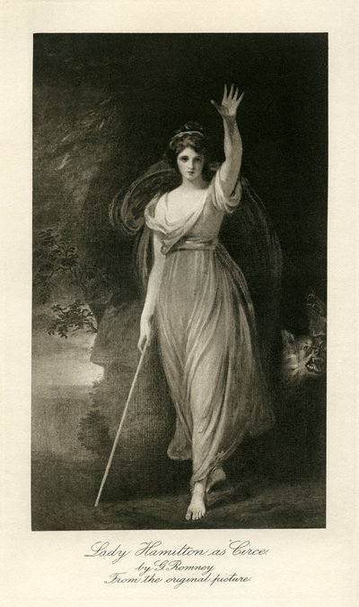 Emma Lady Hamilton autorstwa George Romney