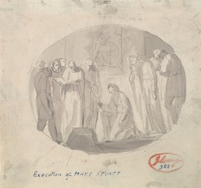 Egzekucja Marii Stuart autorstwa George Romney