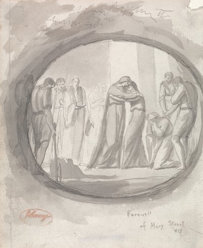 Pożegnanie Marii Stuart autorstwa George Romney