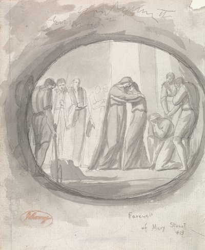 Pożegnanie Marii Stuart autorstwa George Romney