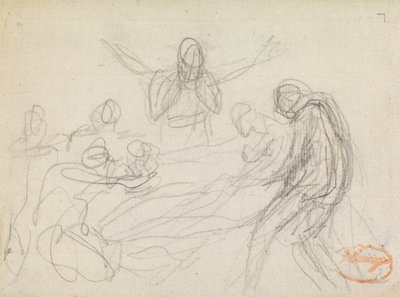 Rysunek Badanie składu 11 autorstwa George Romney
