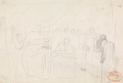 Studium kompozycji figur 35 autorstwa George Romney