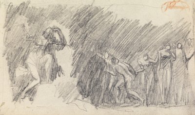 Studium kompozycji figuralnej nr 5 autorstwa George Romney