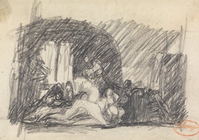 Rysunek Badanie składu 7 autorstwa George Romney