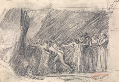 Scena z ilustracji autorstwa George Romney
