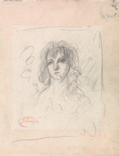 Głowa kobiety autorstwa George Romney