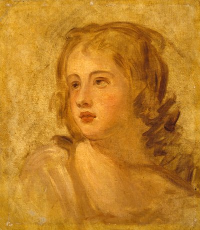 Głowa kobiety, ok.1782-86 autorstwa George Romney