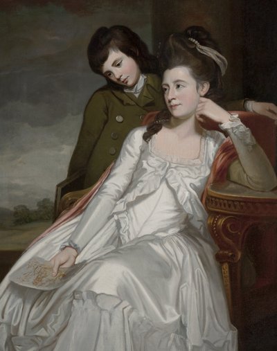 Jane, księżna Gordon i jej syn, George autorstwa George Romney