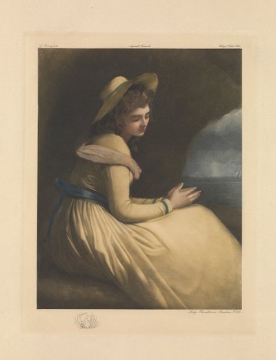 Lady Emma Hamilton jako Ariadna autorstwa George Romney