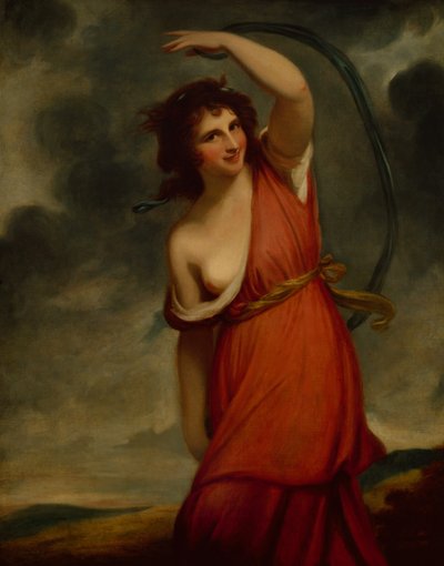 Lady Hamilton jako Mirth (olej na płótnie) autorstwa George Romney