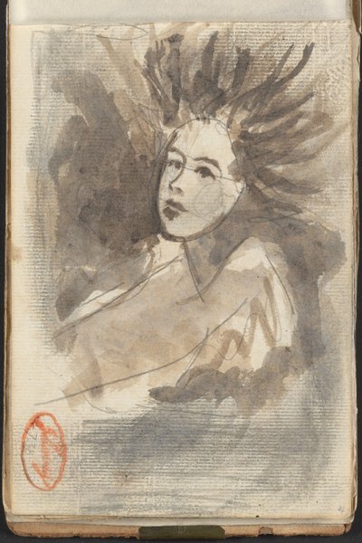 Dama z rozwianymi włosami autorstwa George Romney