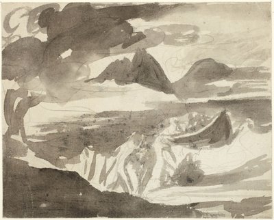 Czarownice z Laponii wywołują burzę autorstwa George Romney