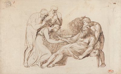 Lear przebudzony przez Kordelię autorstwa George Romney