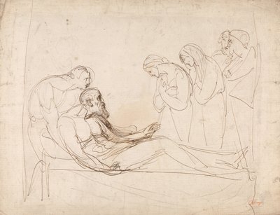 Lear przebudzony przez Kordelię autorstwa George Romney