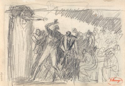 Makbet: Scena bankietu autorstwa George Romney