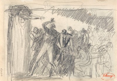 Makbet: Scena bankietowa autorstwa George Romney