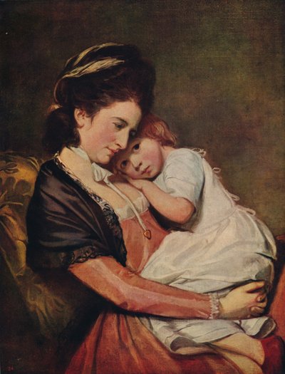 Pani Johnstone i jej syn, 1775-1780, c1915 autorstwa George Romney