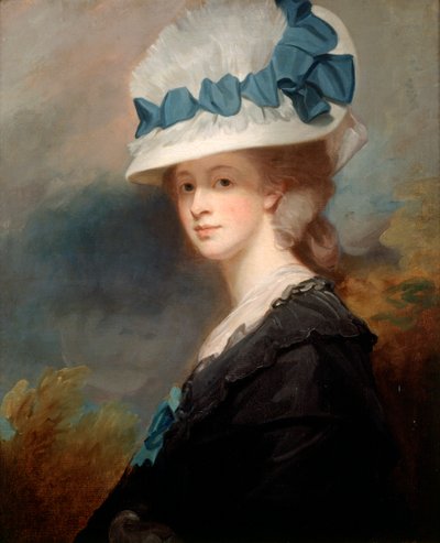 „Pani Musters” (Sophia Catherine Heywood) 1779-80 (olej na płótnie) autorstwa George Romney