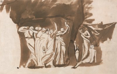 Mitologiczna grupa kobiet i dzieci autorstwa George Romney