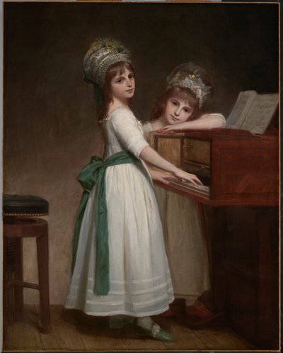 Portret Marii i Katarzyny, córek Edwarda Thurlowa, I barona Thurlow autorstwa George Romney