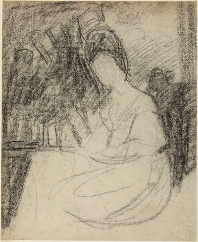 Studium portretowe siedzącej kobiety autorstwa George Romney